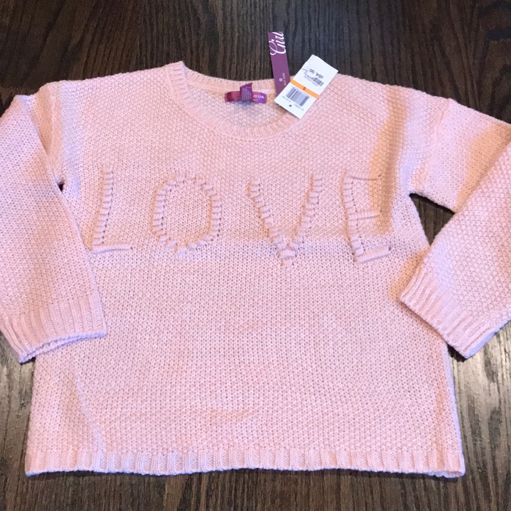 Aqua Girls (Bloomingdales) Pink Sweater LOVE NWT